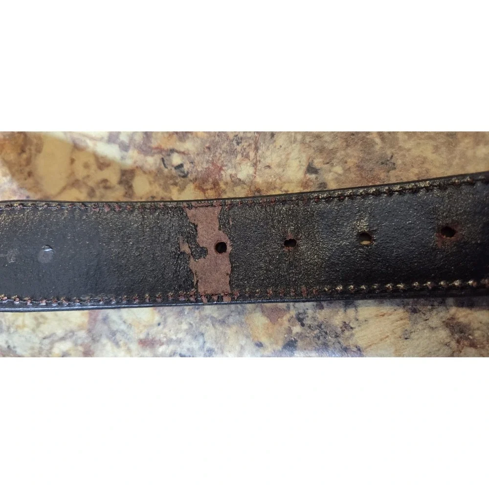 Beaded Tooled Leather Western Belt,  Rodeo, Festival, Concert